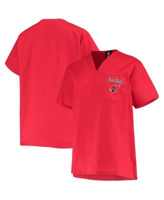 Women's Cardinal Arizona Cardinals Scrub Top