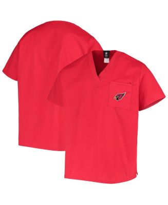 Men's Concepts Sport Cardinal Arizona Cardinals V-Neck Scrub Top - Macy's