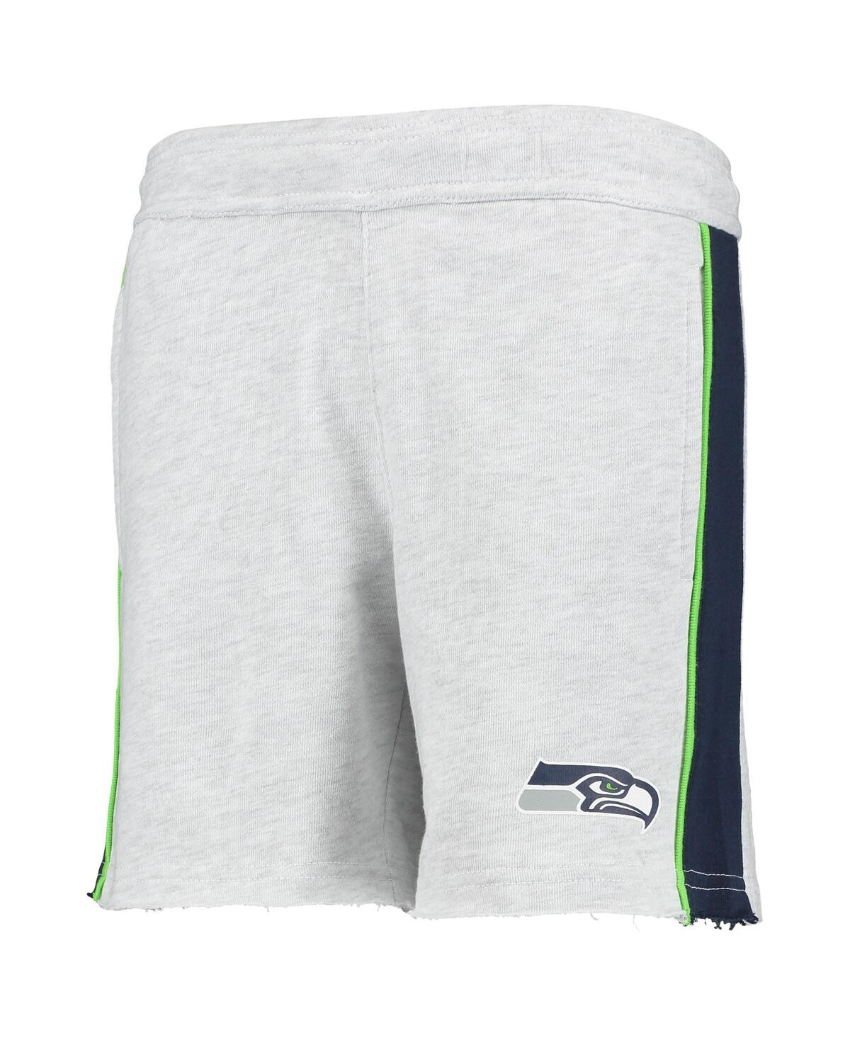 Shop Outerstuff Big Boys Heathered Gray Seattle Seahawks Wingback Shorts