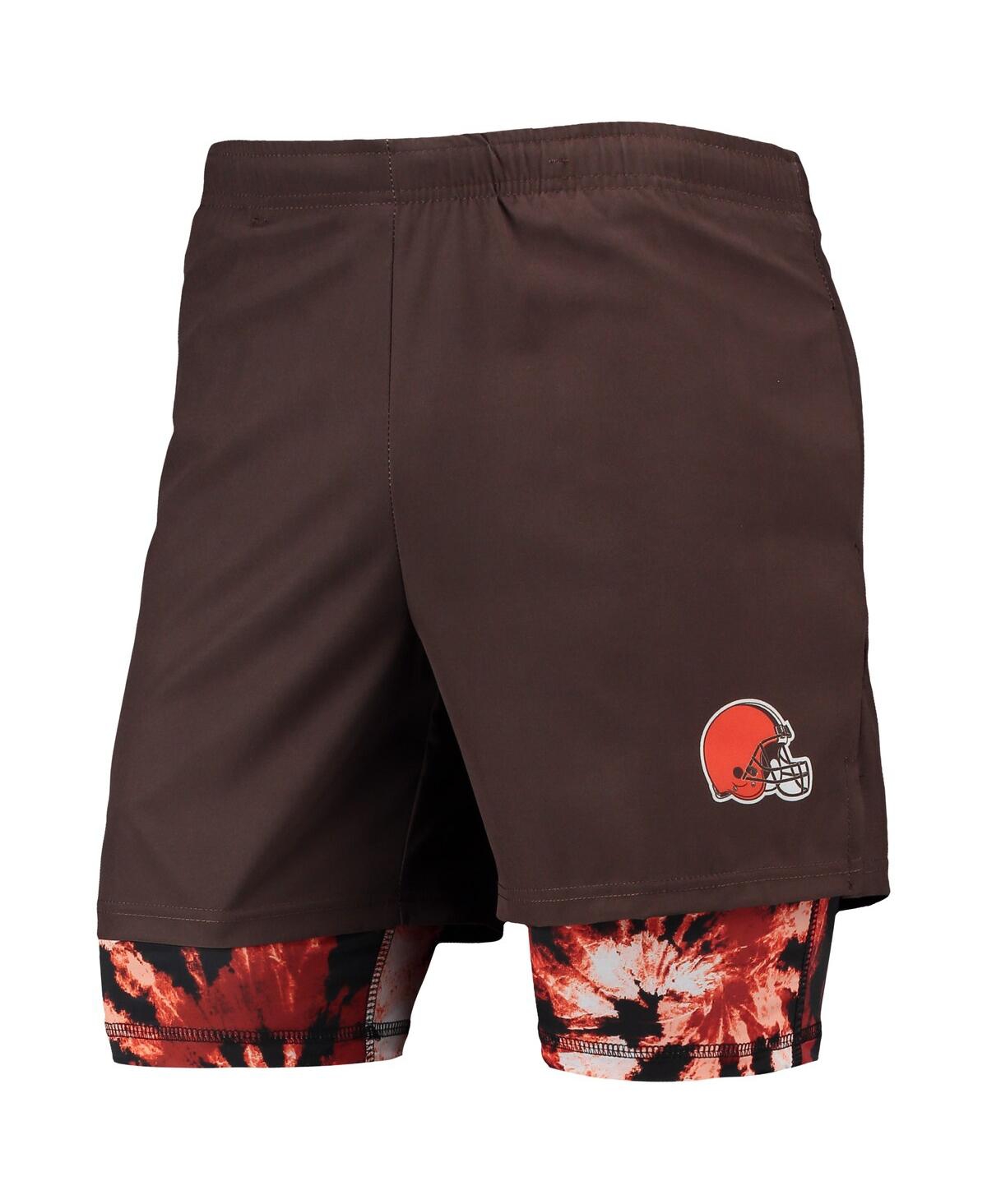 Shop Foco Men's  Brown Cleveland Browns Running Shorts
