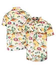 Men's Cream San Francisco 49ers Paradise Floral Button-Up Shirt