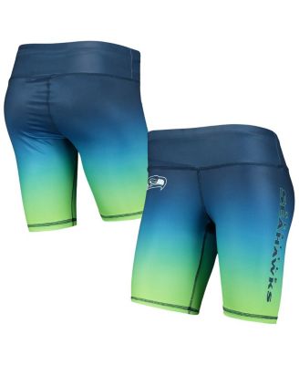 Women's FOCO College Navy Seattle Seahawks Gradient Biker Shorts - Macy's