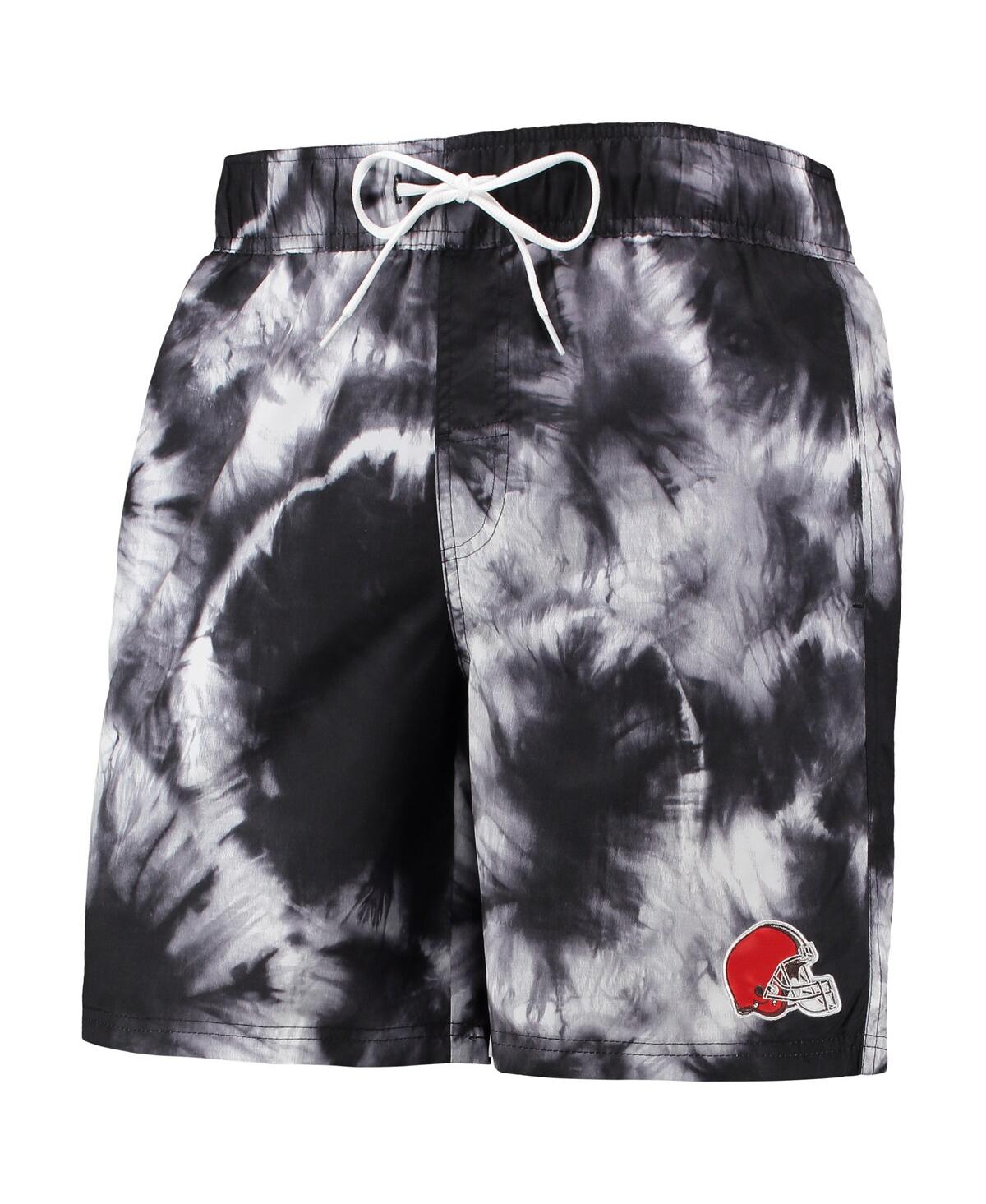 G-iii Sports By Carl Banks Black Cleveland Browns Splash Volley Swim Shorts In Black