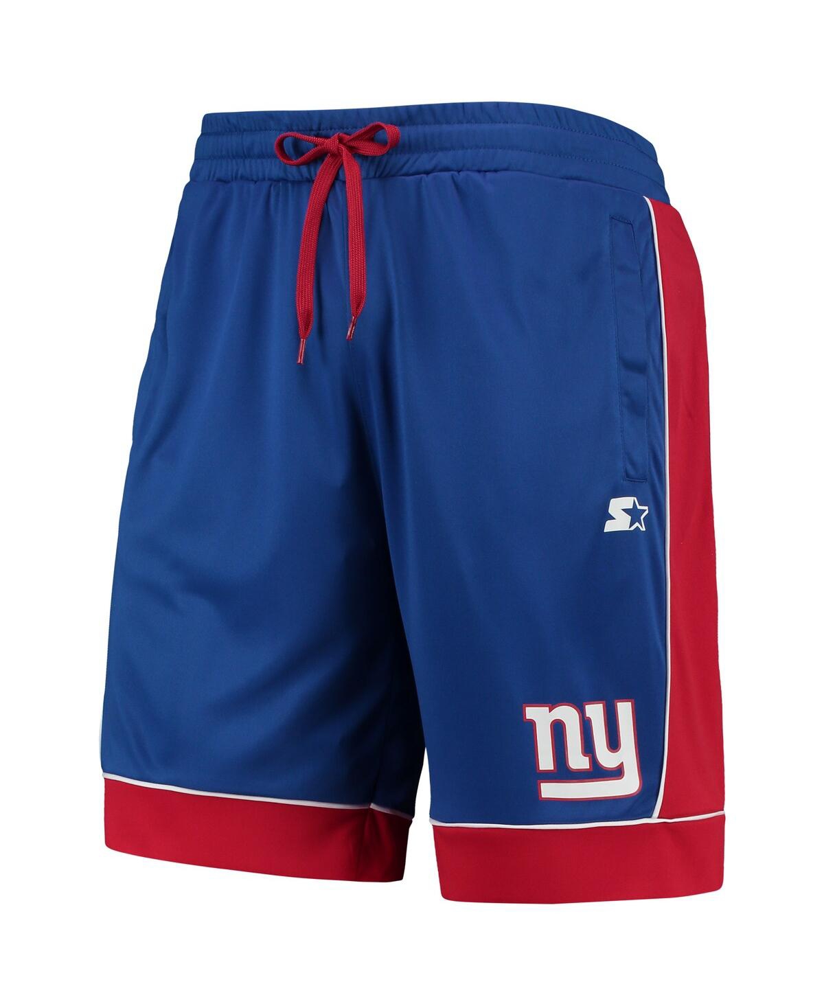 Starter Men's  Royal, Red New York Giants Fan Favorite Fashion Shorts In Royal,red
