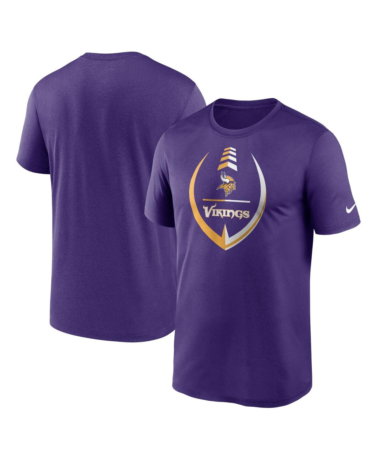 Shop Nike Men's  Purple Minnesota Vikings Icon Legend Performance T-shirt