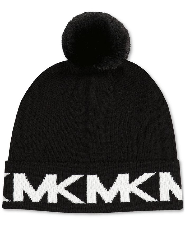 Michael Kors Women's Stacked Logos Knit Hat & Reviews - Macy's