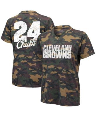 Industry Rag Women's Nick Chubb Camo Cleveland Browns Name and