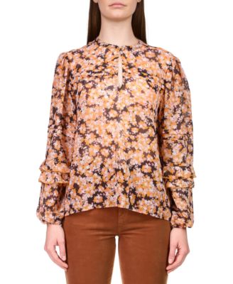 Sanctuary - Women's Floral-Print Pintuck Blouse