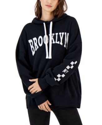 Grayson Threads Black - Juniors' Brooklyn Long-Sleeve Hoodie