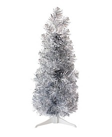 Silver Tabletop Pencil Tree with Plastic Stand, 2"