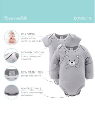 Baby Boys Newborn Shower Gift Set Layette Essentials, Grey, White