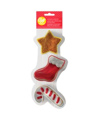 Wilton Set 3 Stampini Per Biscotti Natale – Babbo Natale, Stivale E Ornamento