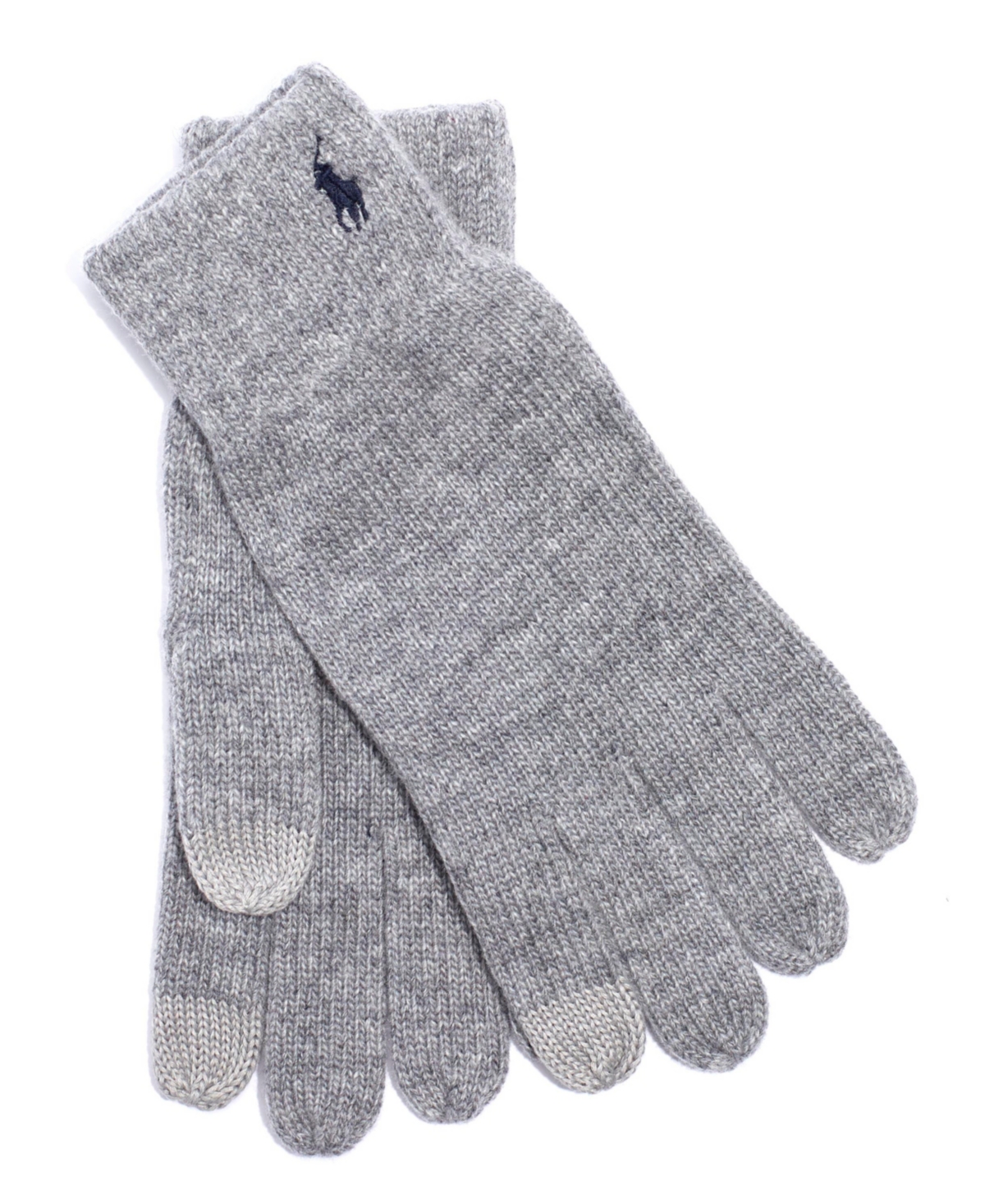 Polo Ralph Lauren Men's Knit Touch Glove In Classic Gray Heather