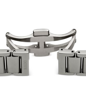 Unisex Swiss Automatic True Secret Diamond (1/8 ct. t.w.) Gray Ceramic Bracelet Watch 40mm