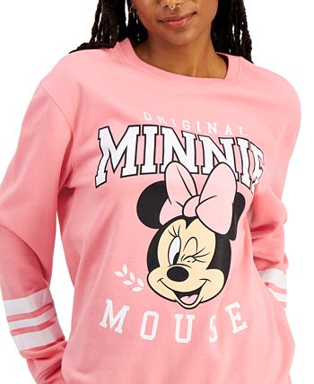 Disney - Camiseta de fútbol de Minnie Mouse Varsity para mujer