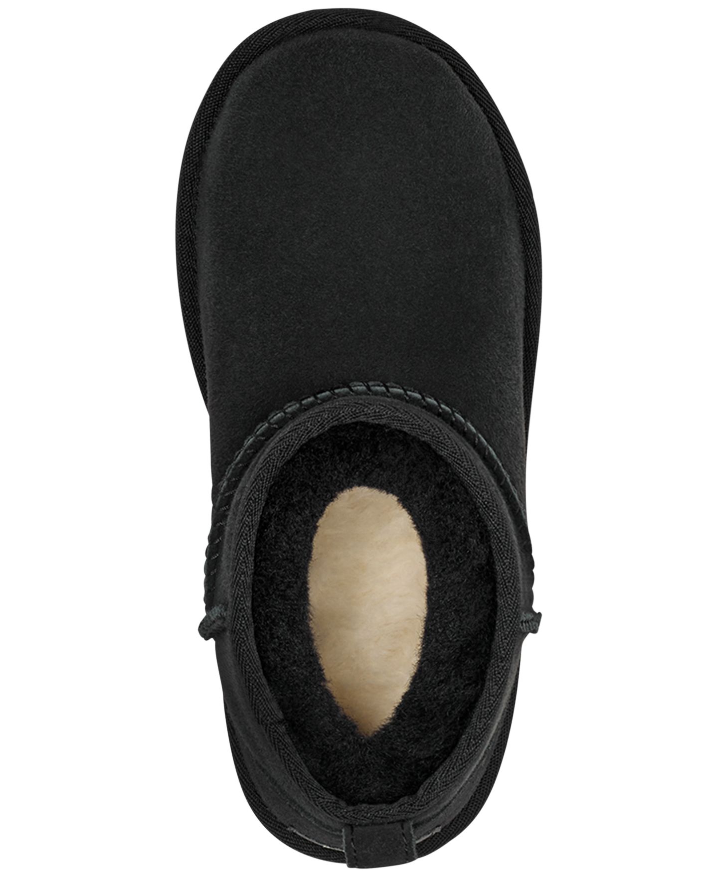 Детские ботинки UGG® Classic Ultra Mini Twinface Sheepskin Booties, цвет: Чёрный — фото 4
