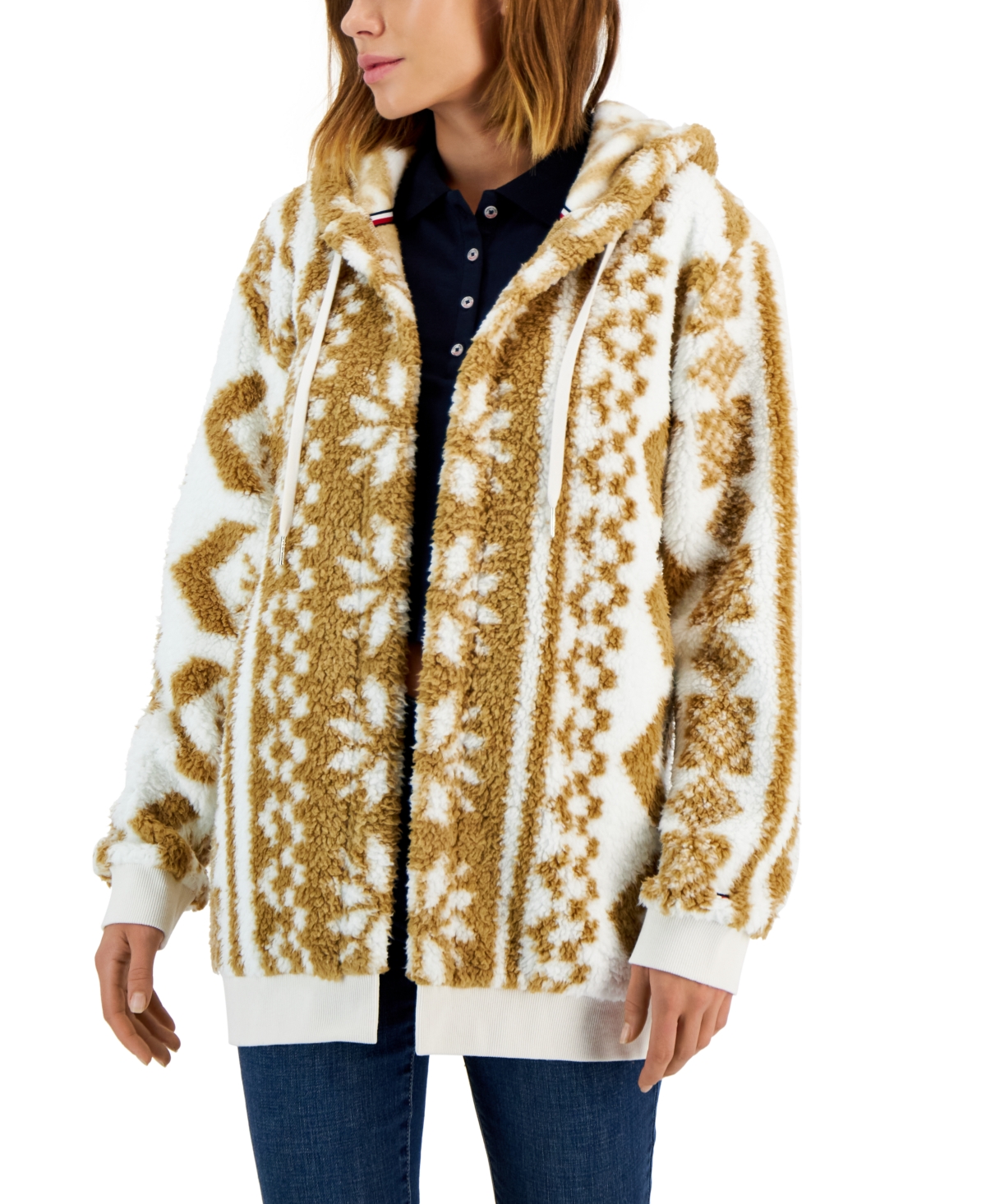 Tommy Hilfiger Women's Hooded Sherpa Jacket