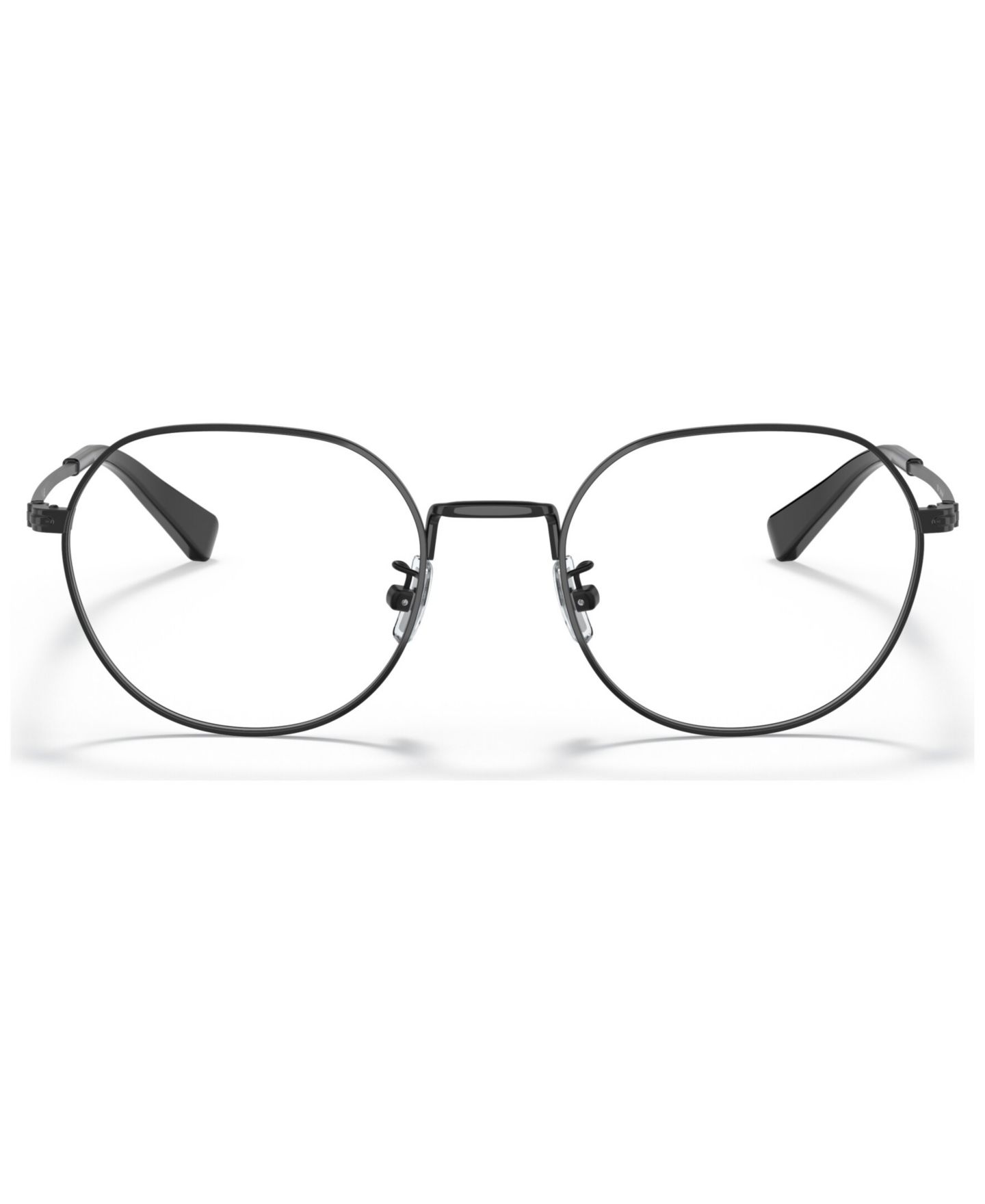 Мужские очки COACH Man Round Metal HC5141 Eyeglasses, цвет: Атласный чёрный — фото 2