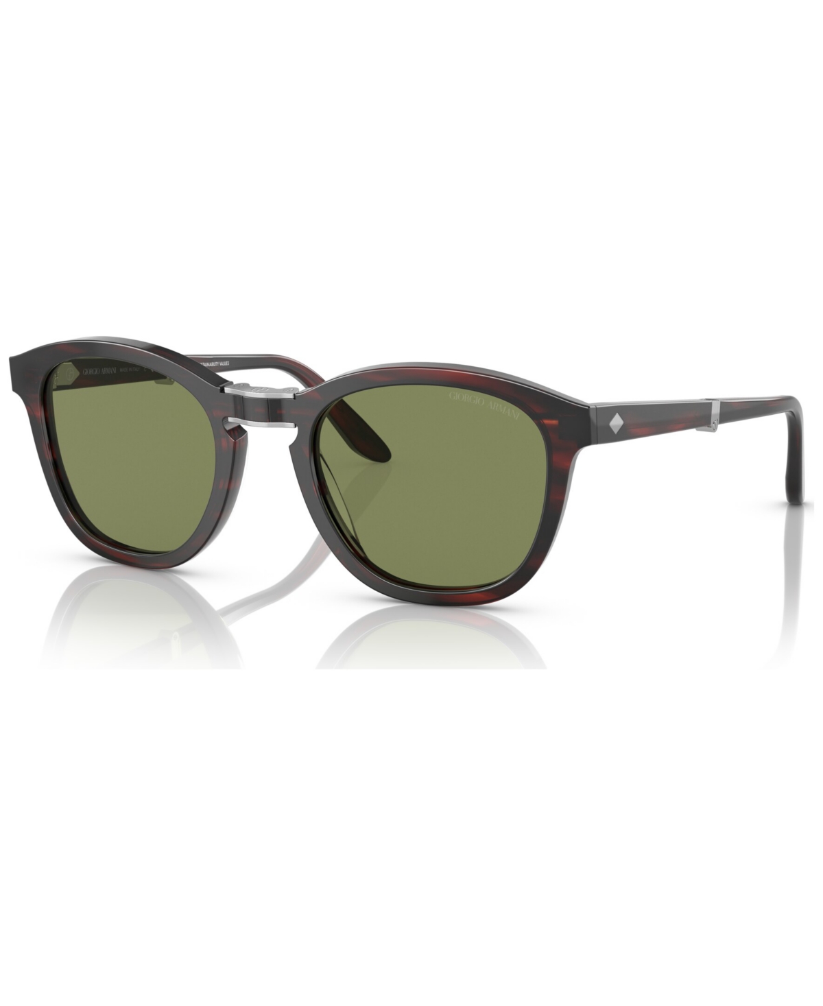 Giorgio Armani Men's Sunglasses, Ar817051-x In Striped Brown