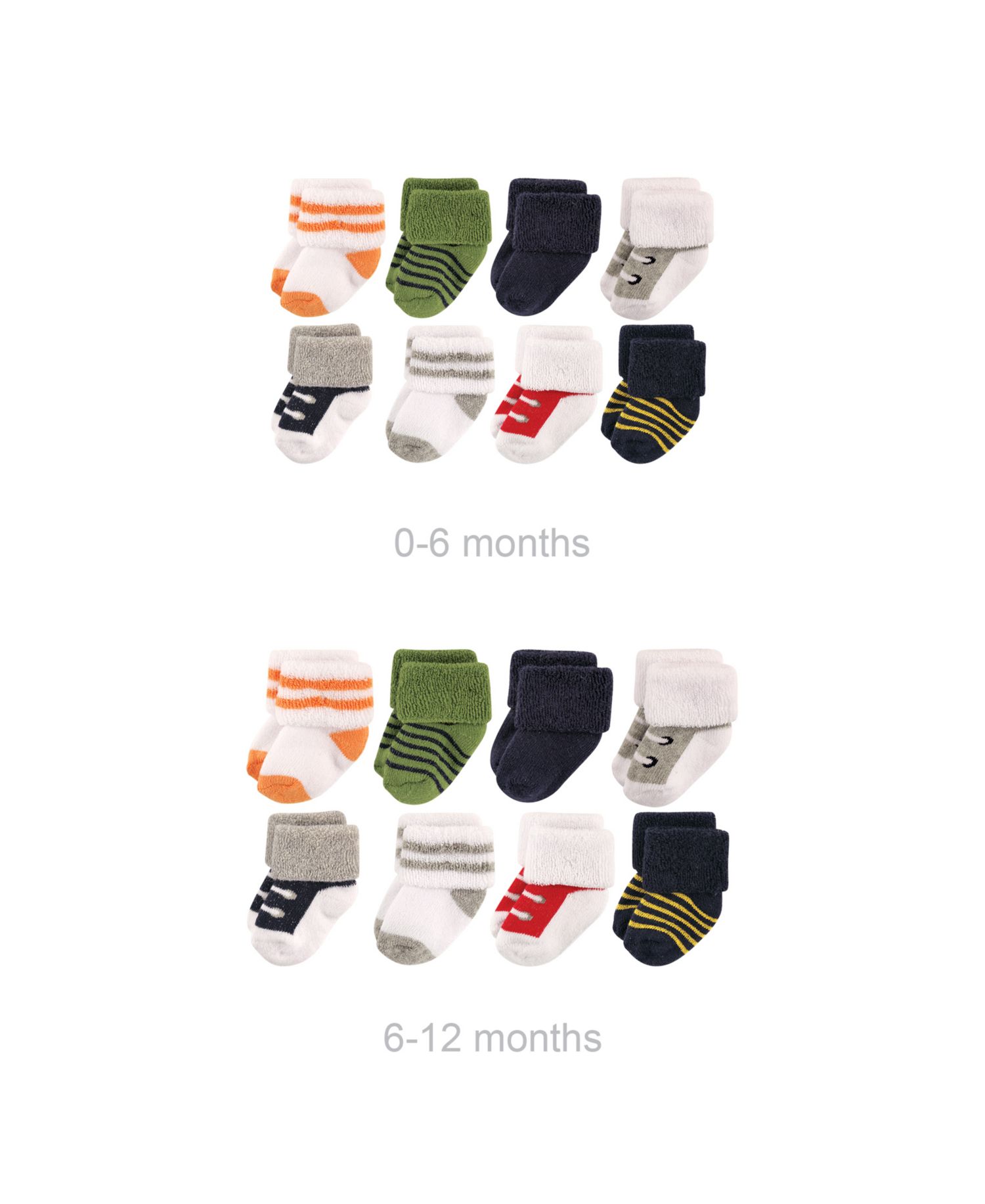 Flexible Cotton Grow with Me Terry Socks