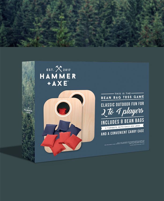 Hammer + Axe Wood Bean Bag Corn Hole Game Set, 19 Piece & Reviews