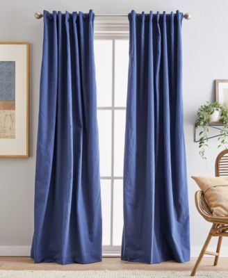 Sanctuary Back Tab Lined 2 Piece Curtain Panel Collection
