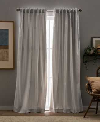 Sanctuary Back Tab Lined 2-Piece Curtain Panel Collection