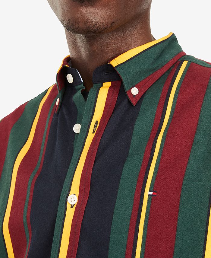 Tommy Hilfiger Men's Ross Stripe Long Sleeve Classicfit Polo & Reviews