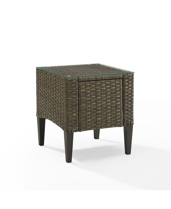 Crosley Rockport Outdoor Wicker Side Table Macy's