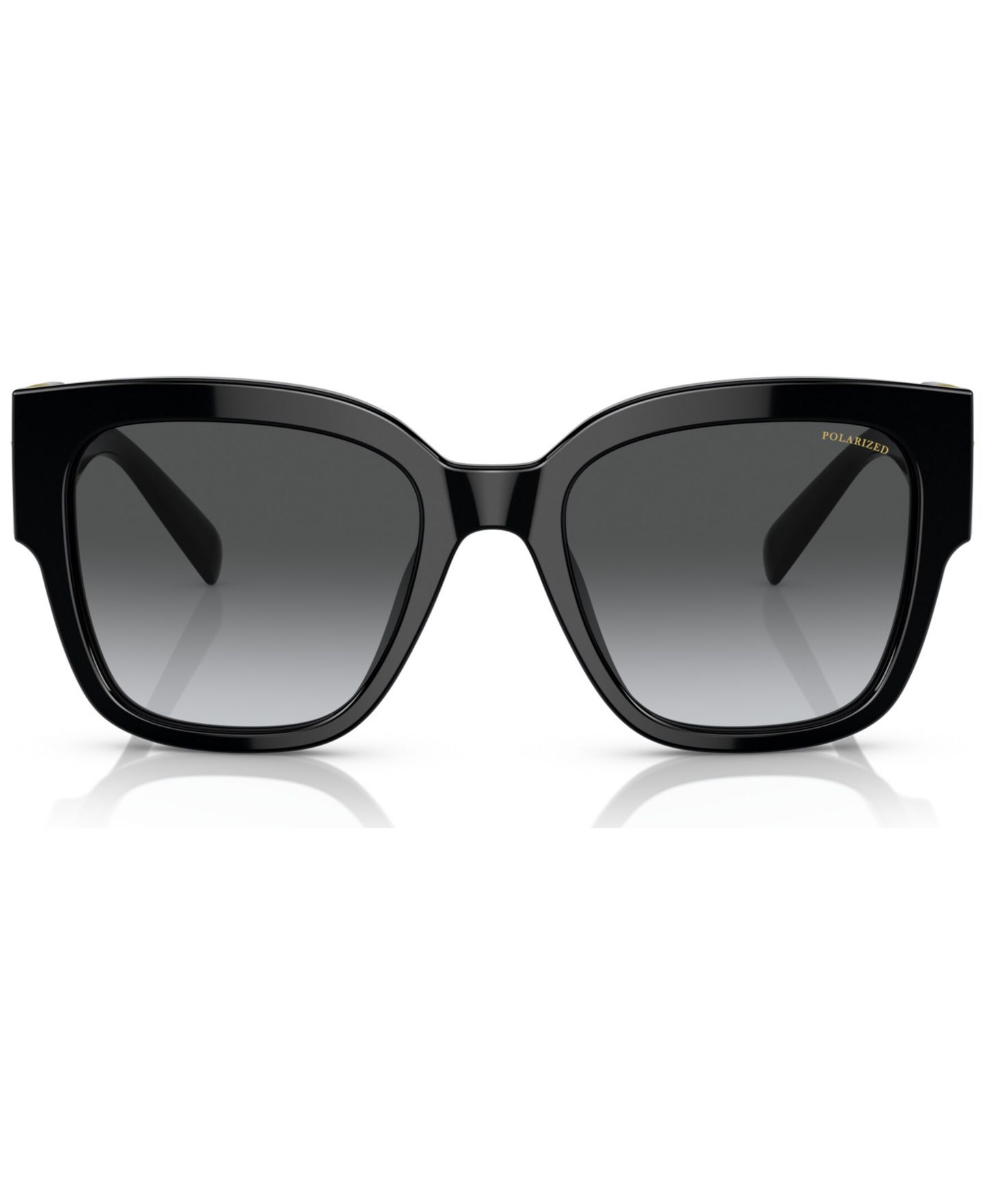 Женские солнцезащитные очки Versace Polarized Sunglasses, VE4437U, цвет: Чёрный — фото 2