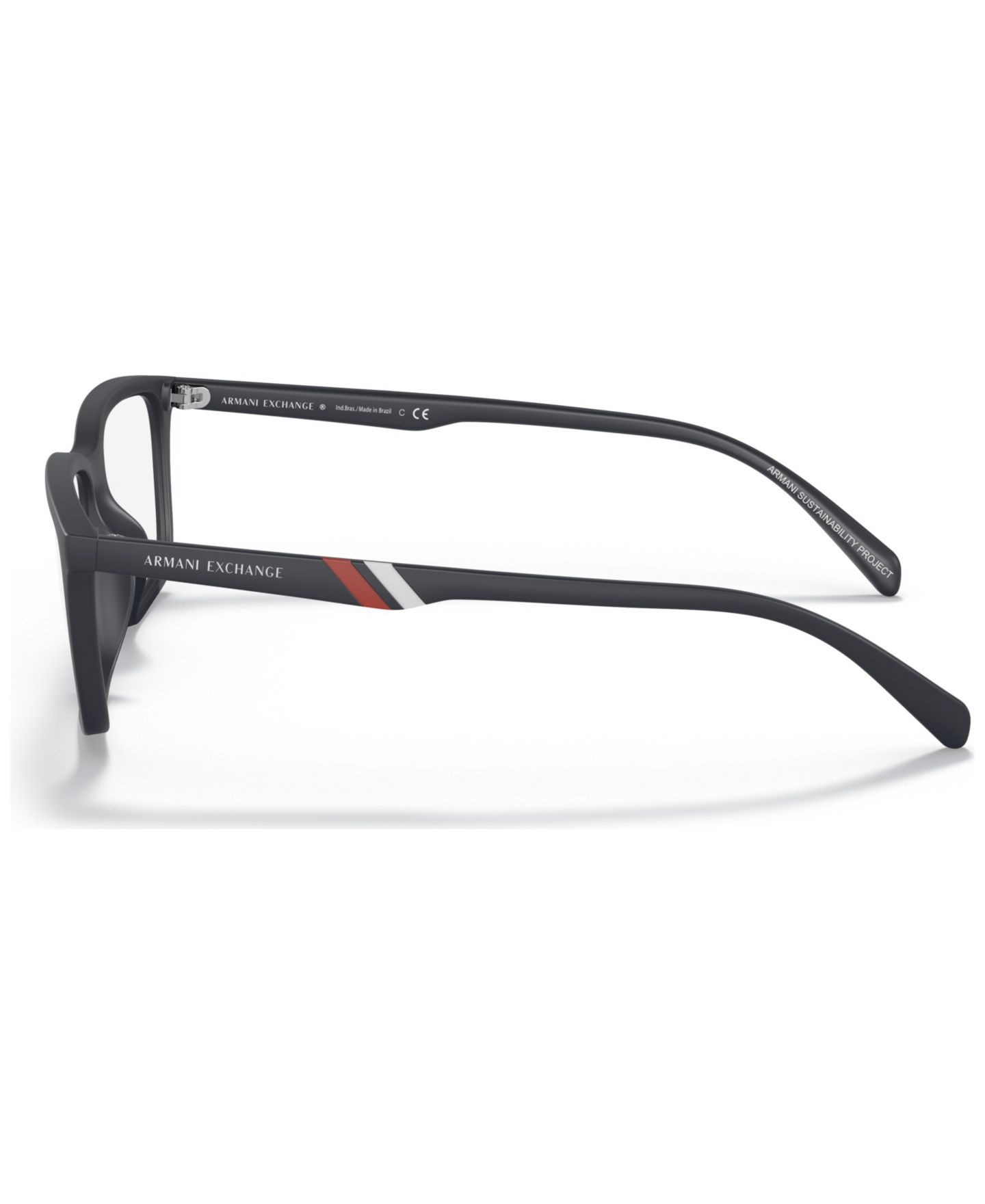 Мужские очки A|X Armani Exchange Armani Exchange Man Pillow Plastic AX3097 Eyeglasses, цвет: Матовый синий — фото 2