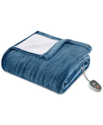 Sleep Philosophy - Ultra Soft Reversible Berber/Plush Electric Twin Blanket with Bonus Automatic Timer