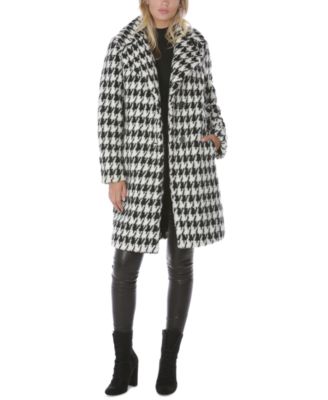 calvin klein houndstooth coat