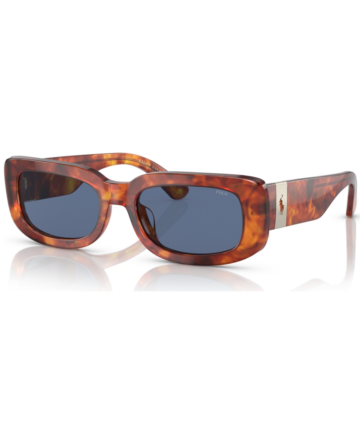 Polo Ralph Lauren Unisex Sunglasses, Ph4191u In Shiny Orange Havana
