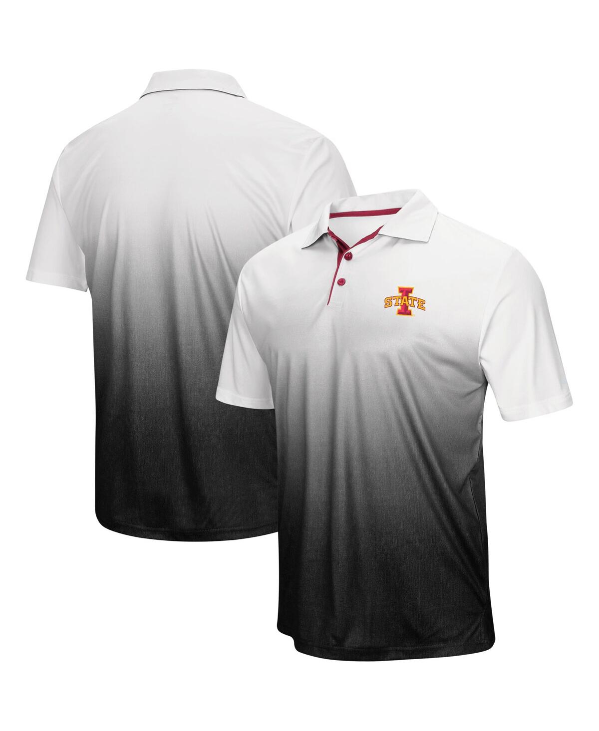 Men's Colosseum Gray Iowa State Cyclones Magic Team Logo Polo Shirt - Gray