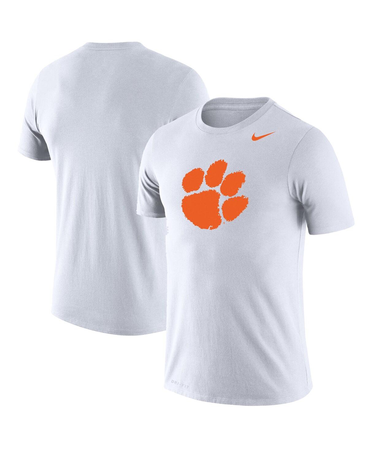 Men's Nike White Clemson Tigers School Logo Legend Performance T-shirt