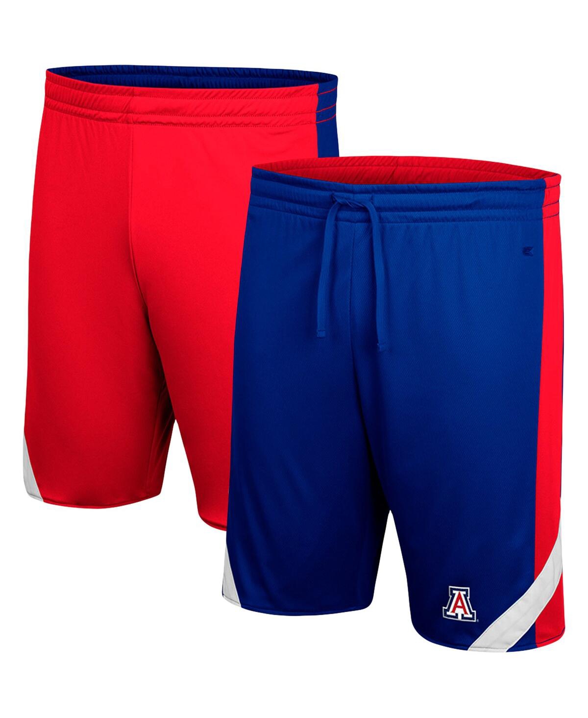 COLOSSEUM MEN'S COLOSSEUM NAVY AND RED ARIZONA WILDCATS AM I WRONG REVERSIBLE SHORTS