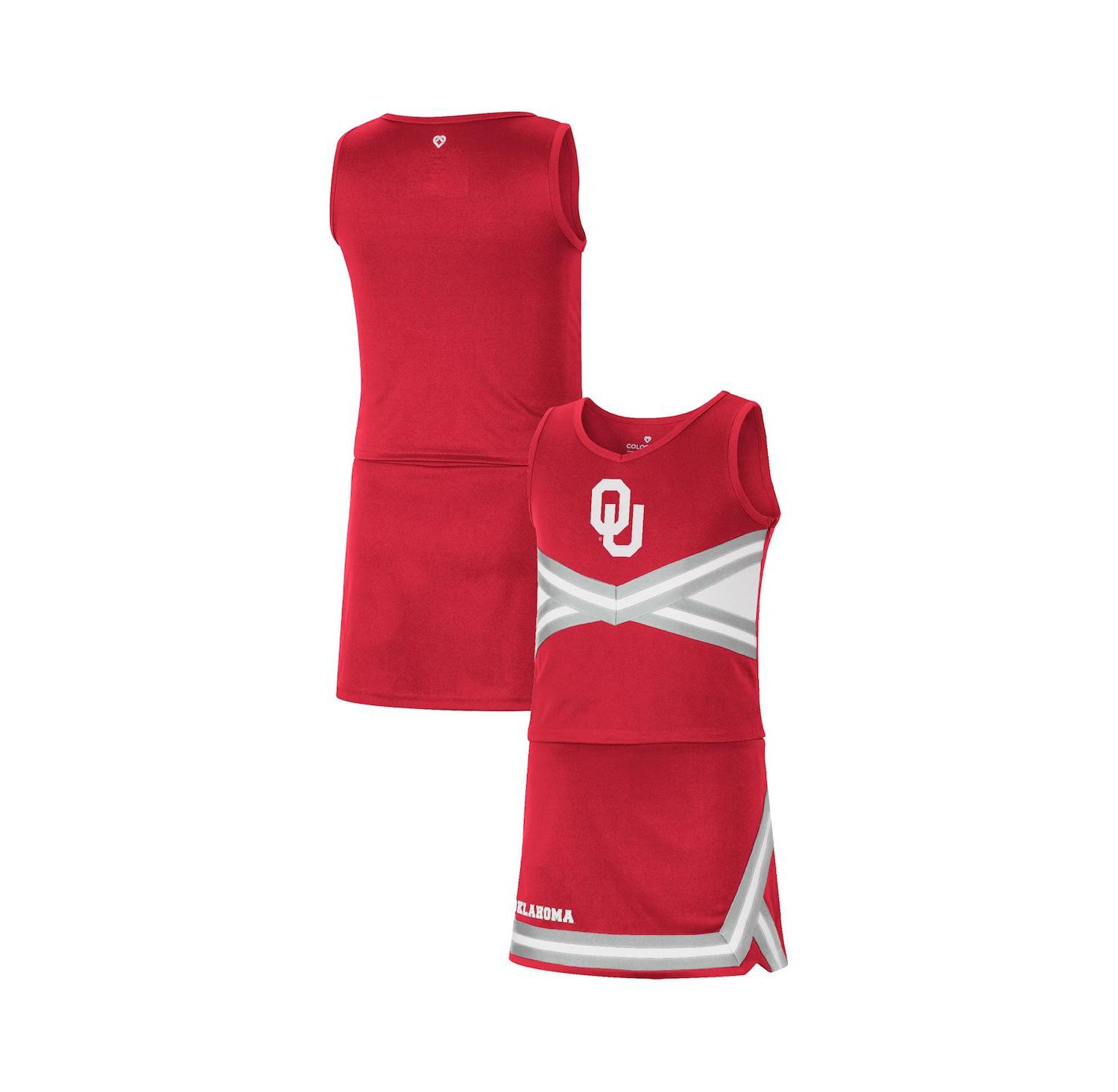 Big Girls Crimson Oklahoma Sooners Carousel Cheerleader Set