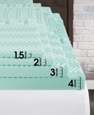 2" Memory Foam Mattress Topper, Queen