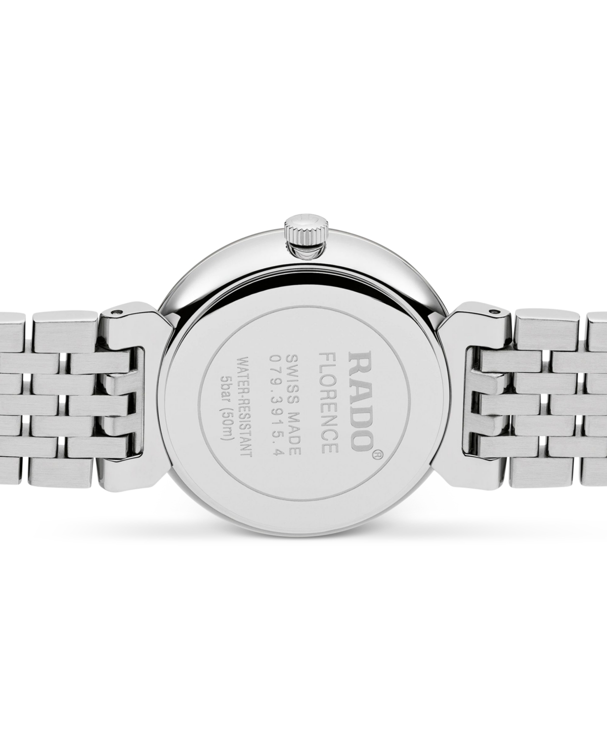 Shop Rado Women's Swiss Florence Classic Diamond Accent Stainless Steel Bracelet Watch 30mm In No Color