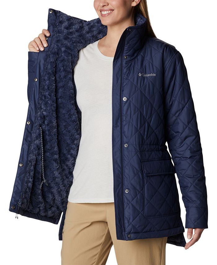Columbia Women's Copper Crest Novelty Quilted Puffer Coat Macy's