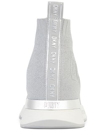 DKNY Women s Nona Pull On Logo Sock Sneakers Macy s