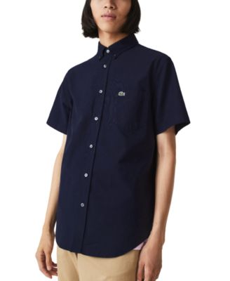 Men's Regular-Fit Spread Collar Solid Oxford Shirt 