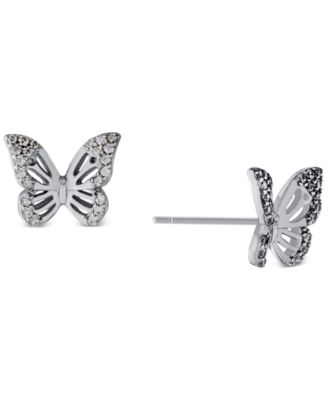 Giani Bernini - Cubic Zirconia (3/8 ct. t.w.) Butterfly Stud Earrings in Sterling Silver