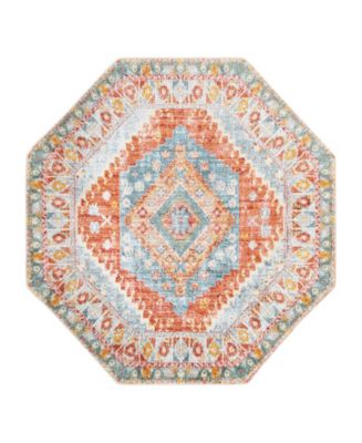 Bayshore Home Virtue VTE-07 6' x 6' Octagon Area Rug - Macy's
