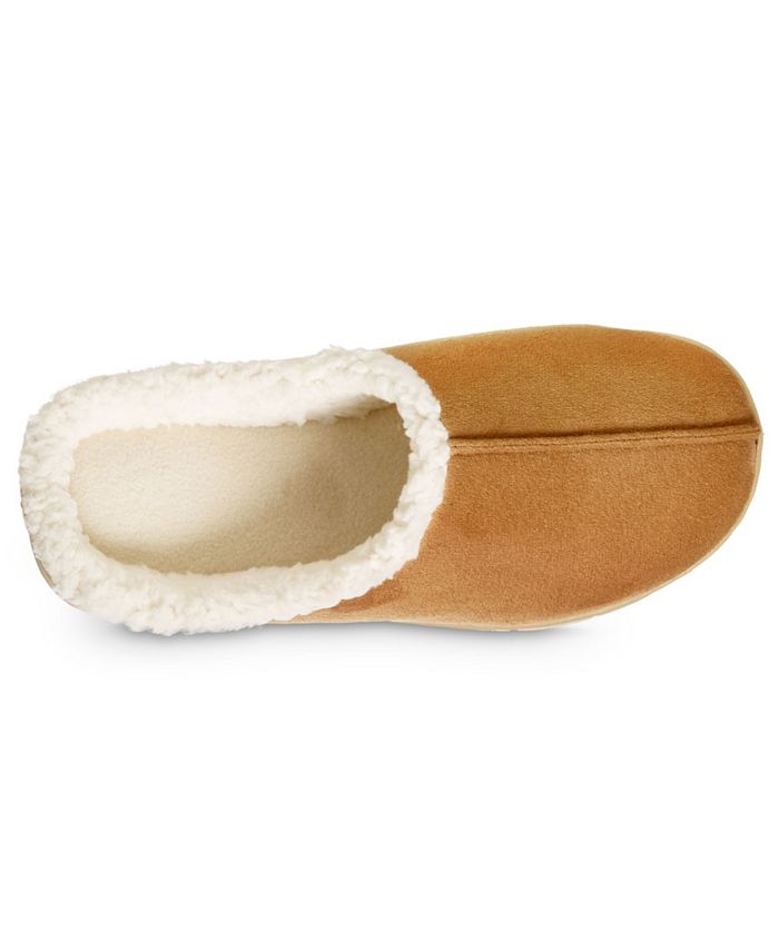 Isotoner Signature Women's Microsuede Rory hoodback Comfort Slippers ...