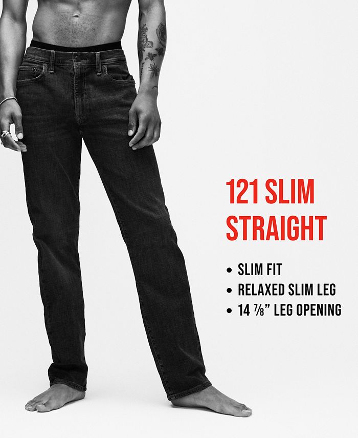 Lucky Brand Men's 121 Slim Straight Coolmax Stretch Jean