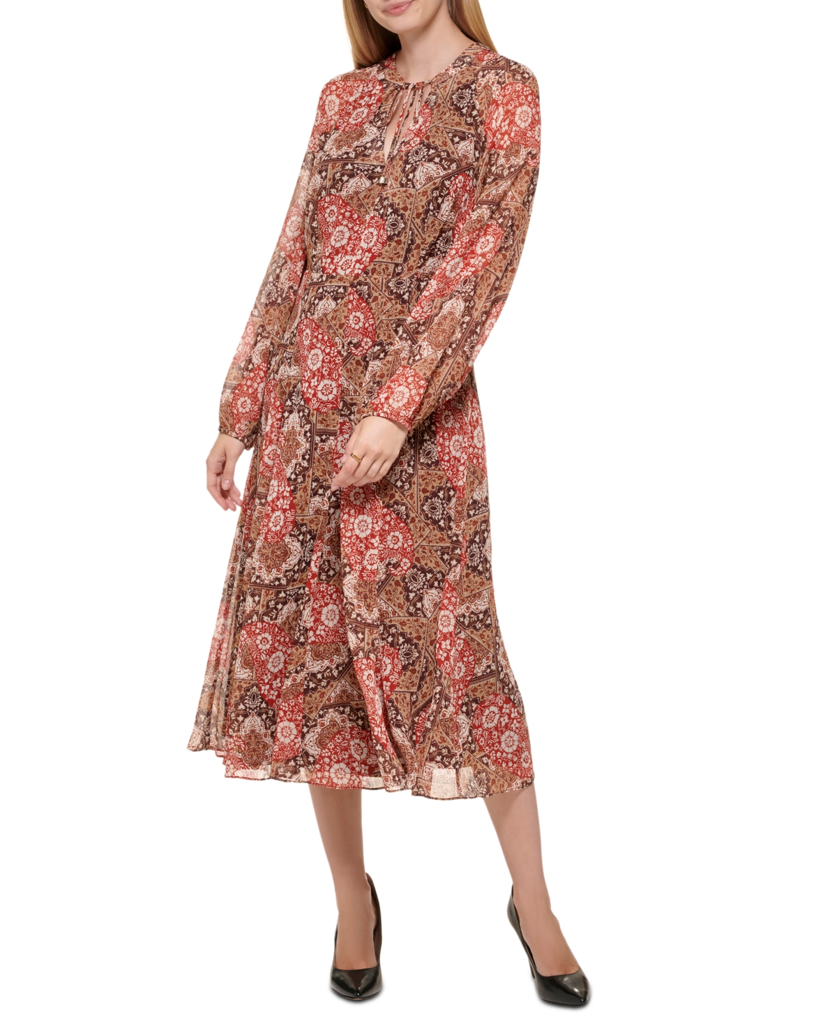 Tommy Hilfiger Women's Tapestry Paisley-Print Maxi Dress