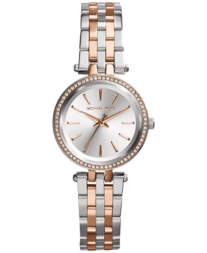 Michael Kors Women's Darci Two-Tone Stainless Steel Bracelet Watch 26mm &  Reviews - All Watches - Jewelry & Watches - Macy's