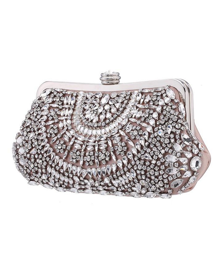 Nina Women's Crystal Embellished Frame Clutch & Reviews - Handbags ...